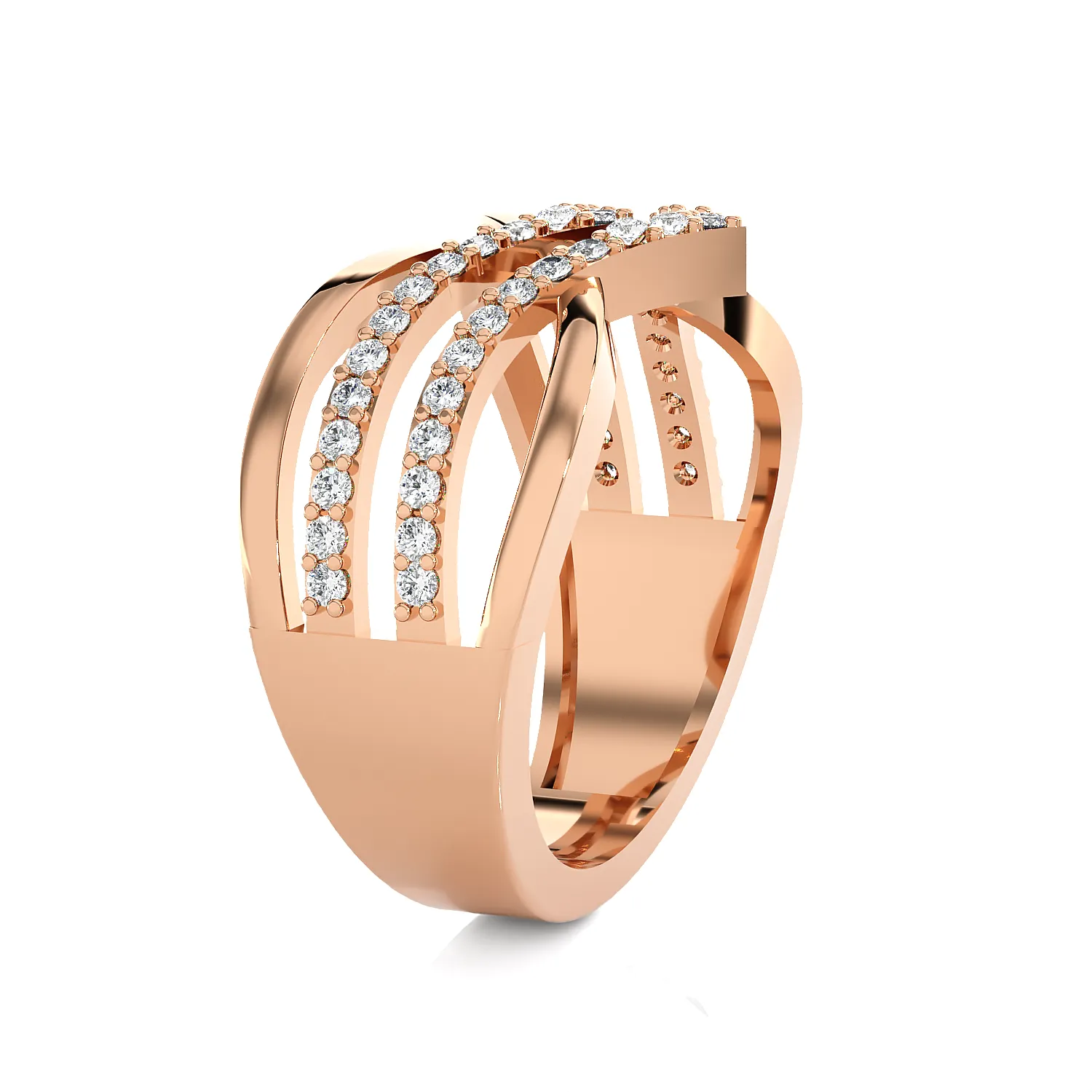 3/8 ctw Round Lab Grown Diamond Ring