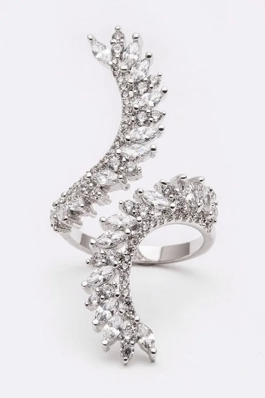 TEEK - Adjustable Iconic CZ Cocktail Ring